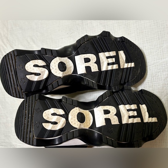 Sorel Black Kinetic impact Conquest Plus waterproof wedge lace up sneaker Boots - Picture 11 of 11